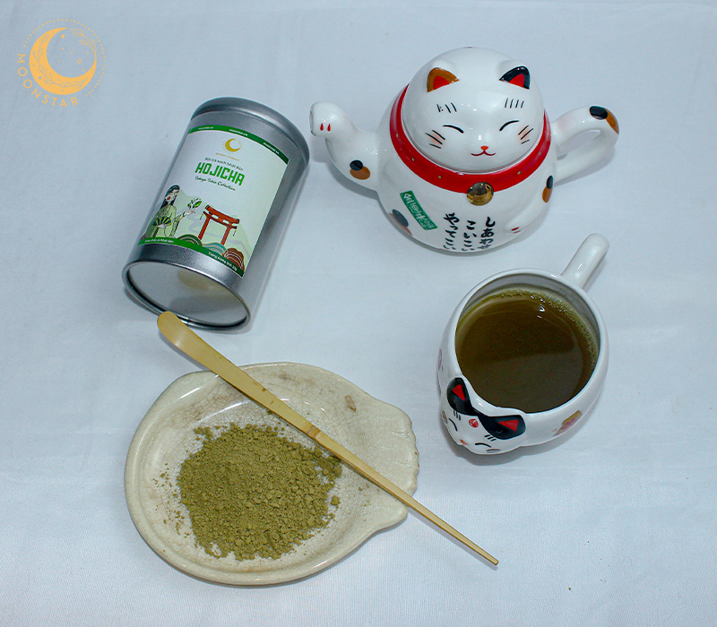 Bột trà rang Nhật Bản Hojicha Moonstar